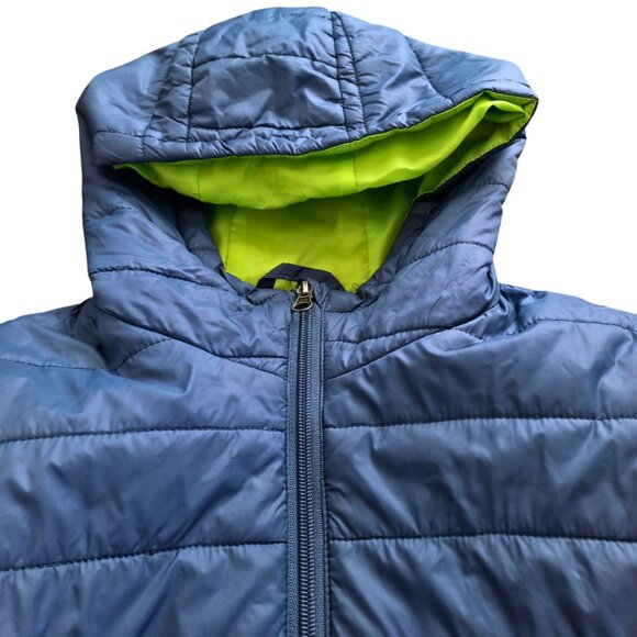 Aereal Blue Hooded Puffer Jacket – Kids Size 12 - Picture 3 of 11